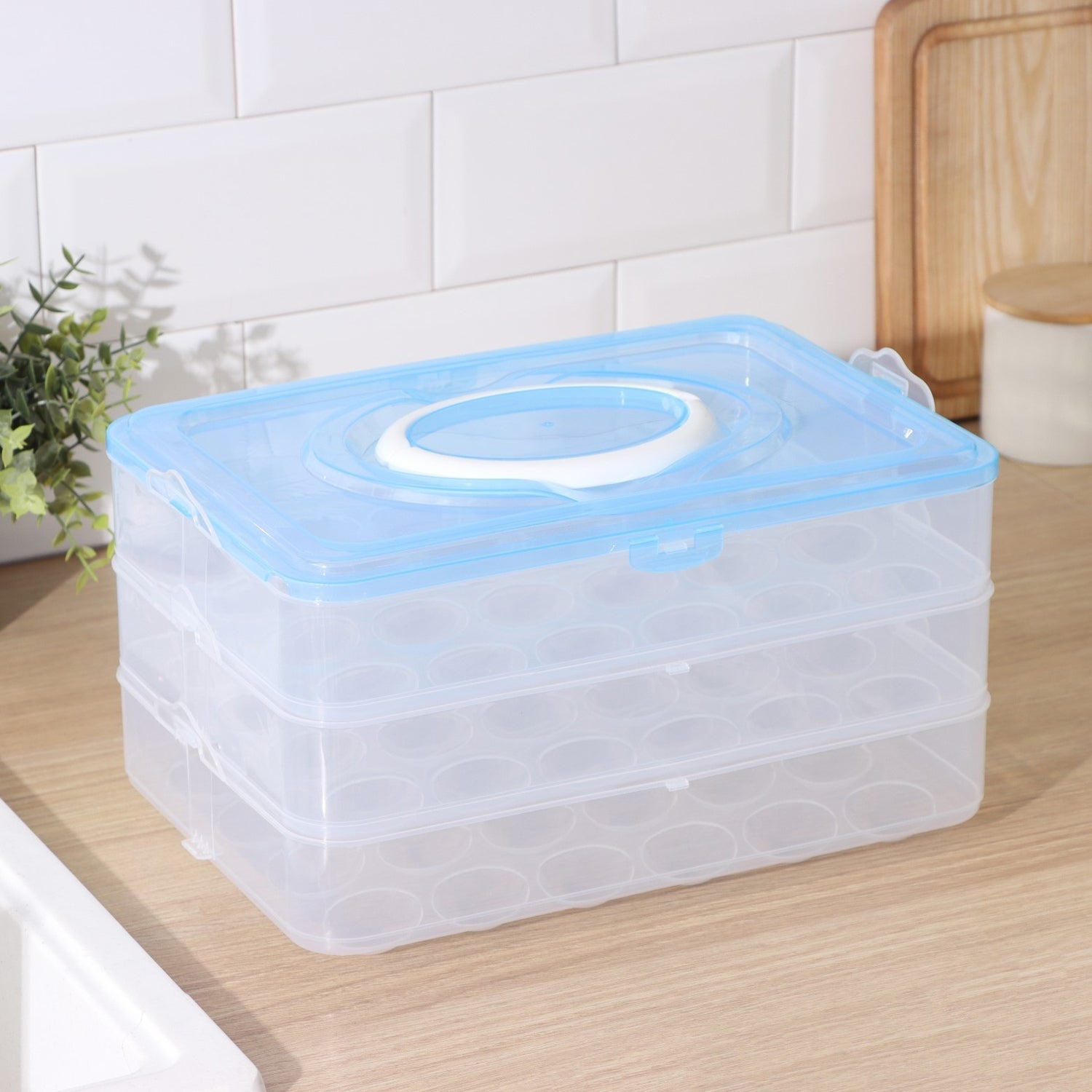 3-Layer Plastic Refrigerator Egg Storage Box (36 Grid) Your Brand