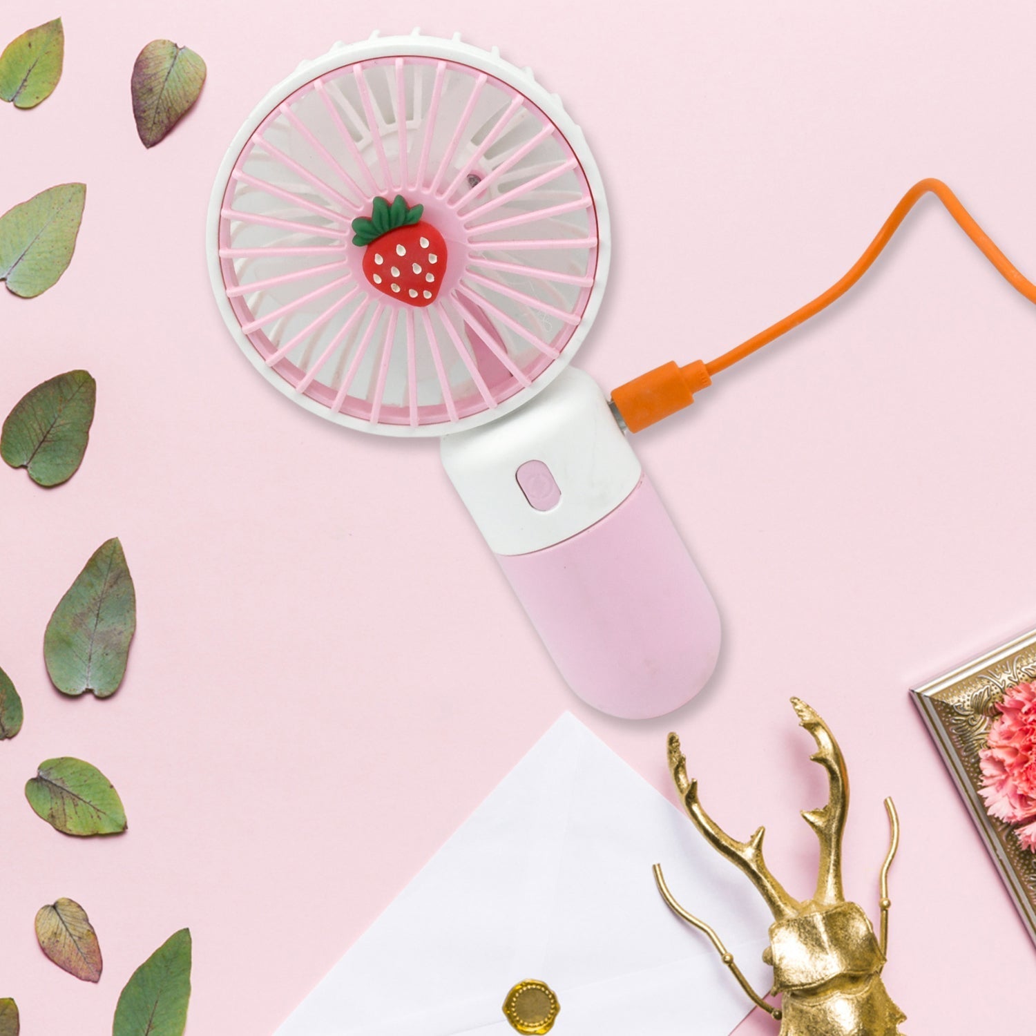 Portable Small Electric Fan Handheld, Rechargeable Mini Student Handheld Dormitory Class Personal Fan Your Brand