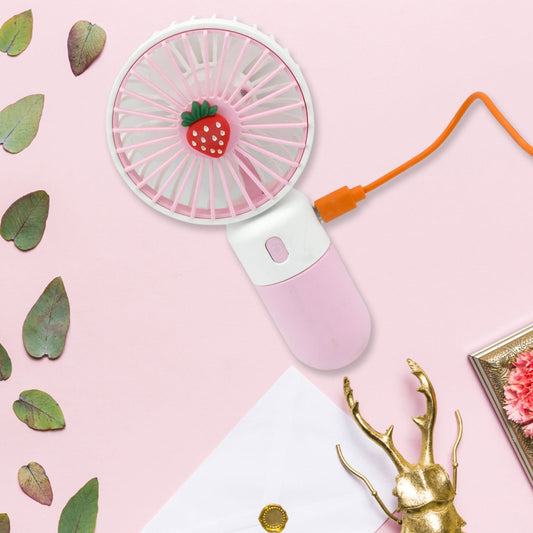 Portable Small Electric Fan Handheld, Rechargeable Mini Student Handheld Dormitory Class Personal Fan Your Brand