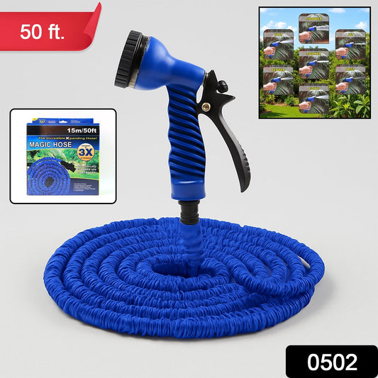 50 Ft Expandable Hose Pipe Nozzle For Garden Wash Car Bike With Spray Gun Your Brand