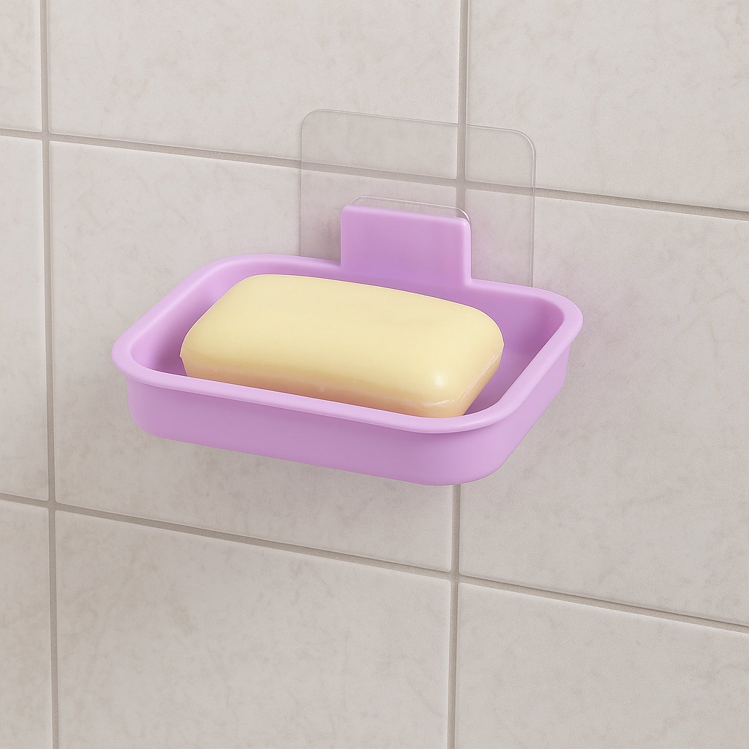 Plastic Wall Mounted Soap Dish (1 Pc) Your Brand