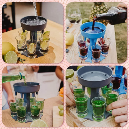 6-Port Drink Dispenser Stand (1 Pc) Your Brand