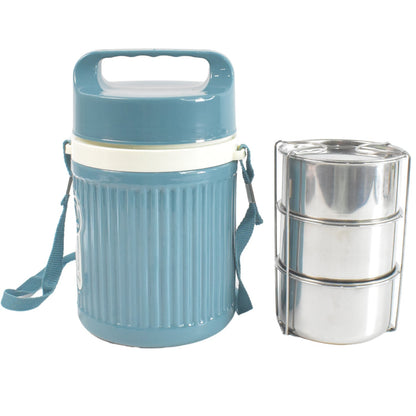 Stackable Insulated Tiffin with Handle (1 Pc): Leakproof, Hot Food Container Your Brand