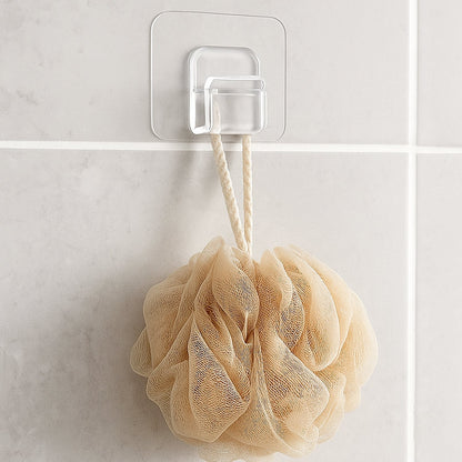 Heavy-Duty Transparent Wall Hook with Seamless Adhesive Backing (1 Pc) Your Brand