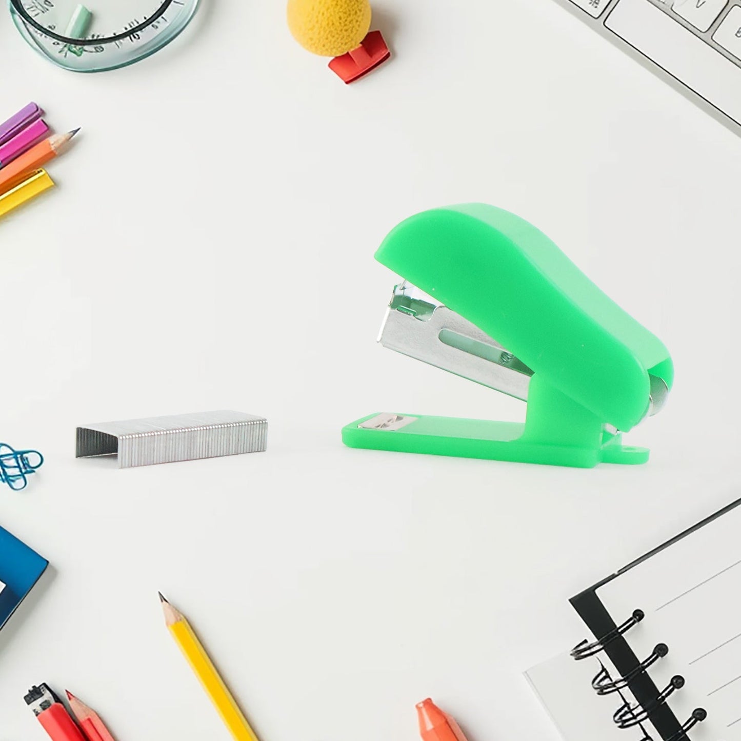 Mini Stapler with 1 Strip of Staples (1 Set) Your Brand