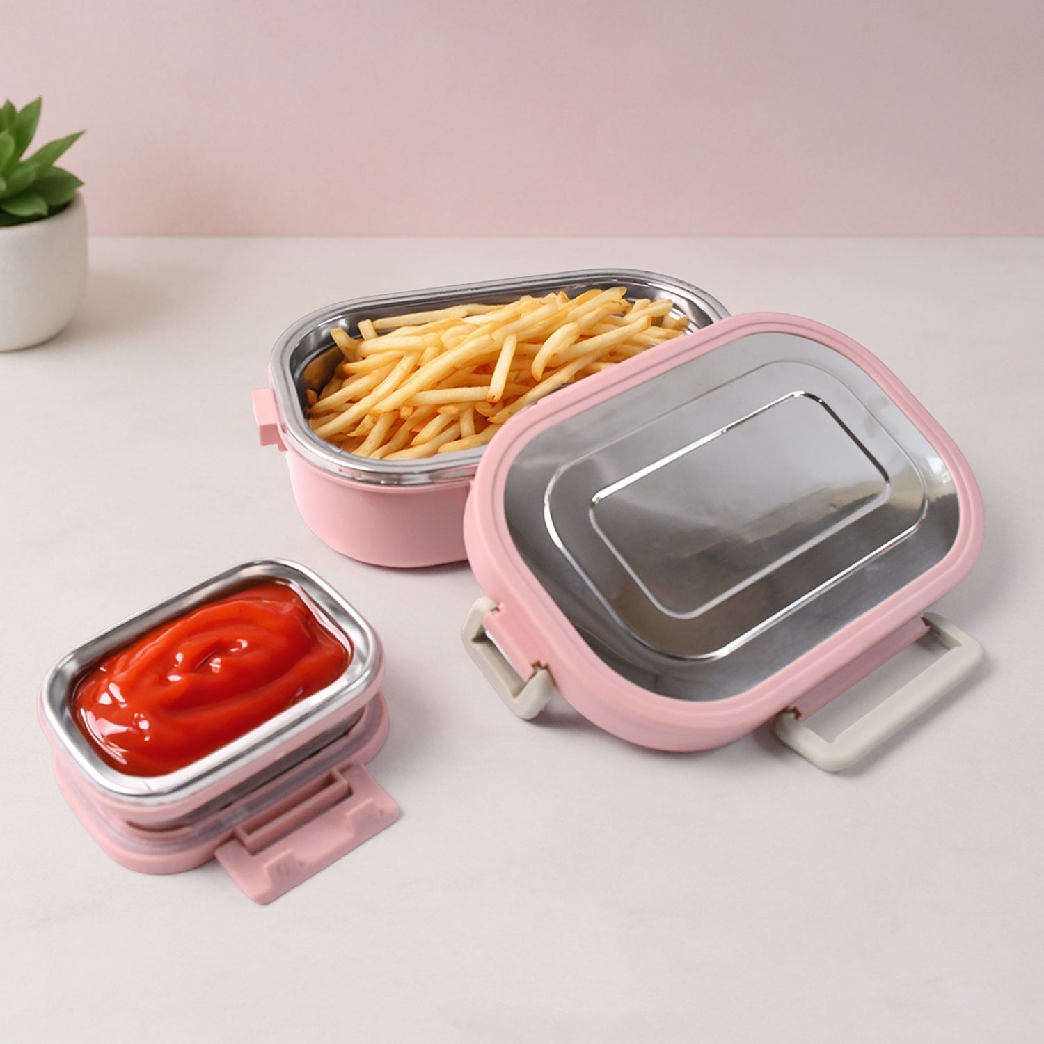 Qunic Stainless Steel Snack Lunch Box (With Small Box) Your Brand