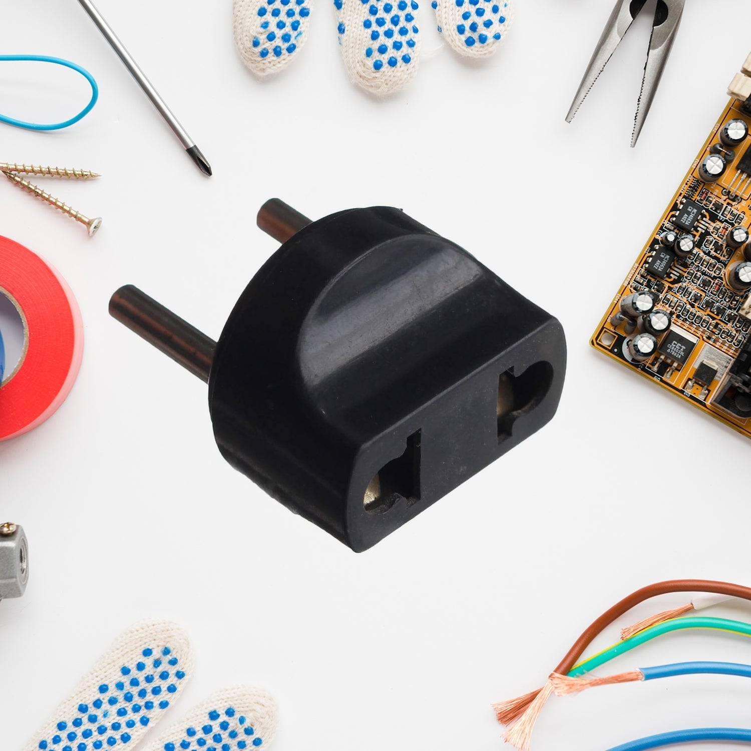 2 Pin 4 Amp. Conversion Electrical connector Plug, 2 PIN Plug Converter, Plug Adapter With Color Box (1 Pc ) Your Brand