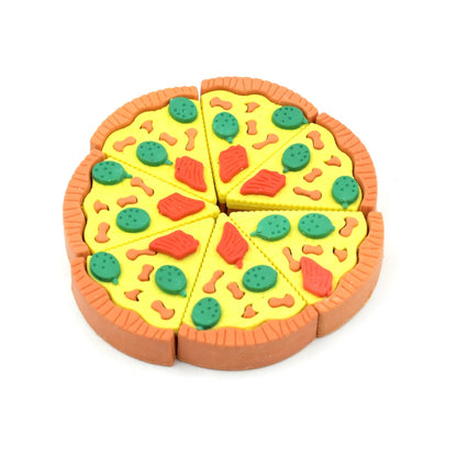 3D Pizza Slices Eraser Set – Fancy & Colorful Stationery for Kids & Gifts (7 slice) Your Brand
