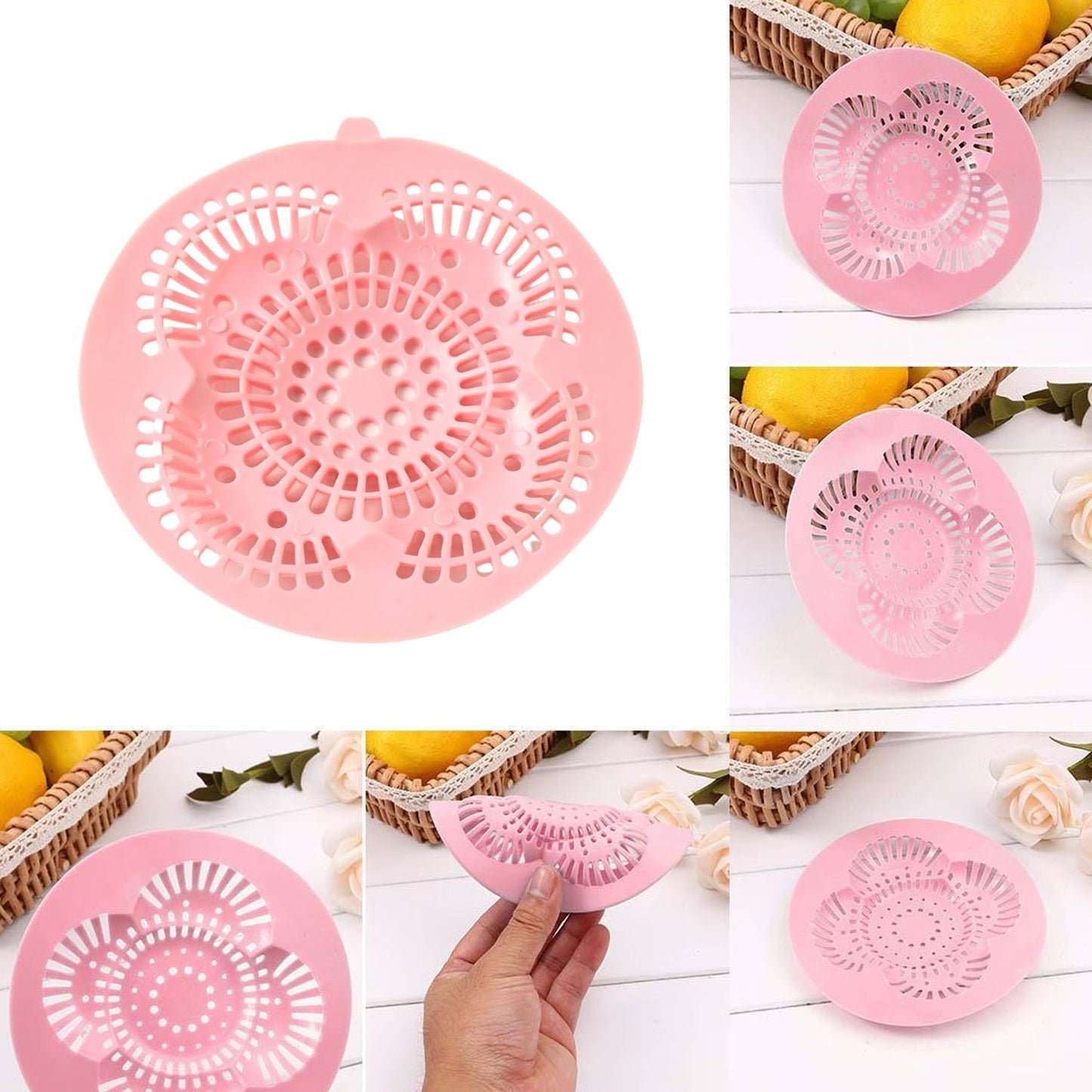 Multipurpose Silicone Sink Drain Hair Catcher and Filter Cover (1 Pc) Your Brand