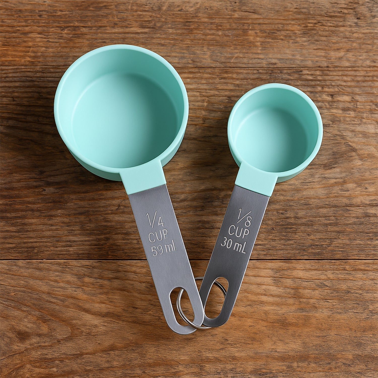 Measuring Cups Set 1/4 Cup (59 ml) & 1/8 Cup (30 ml) (2 Pc) Your Brand