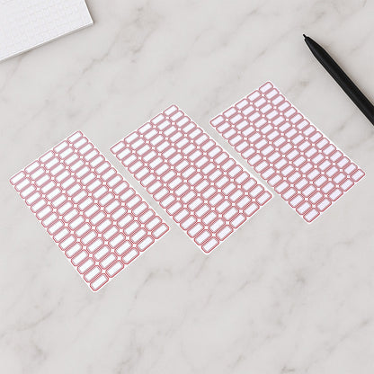 Multipurpose Blank Label Sticker Sheets (50 Sheet Set) Your Brand