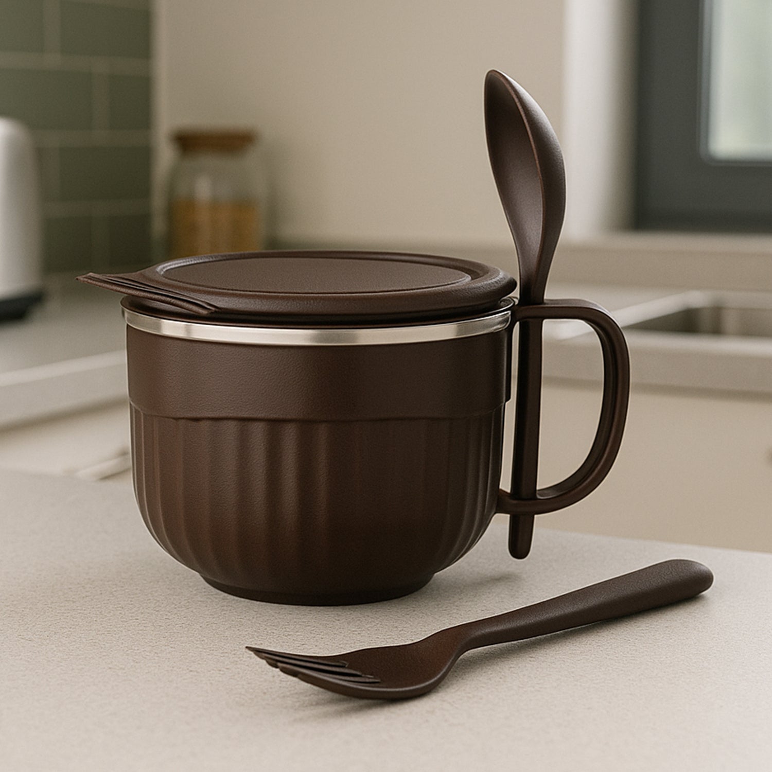 Home Chef Tangy Twist Insulated Lunch Bowl (Approx 650ML & 1 Pc) Your Brand