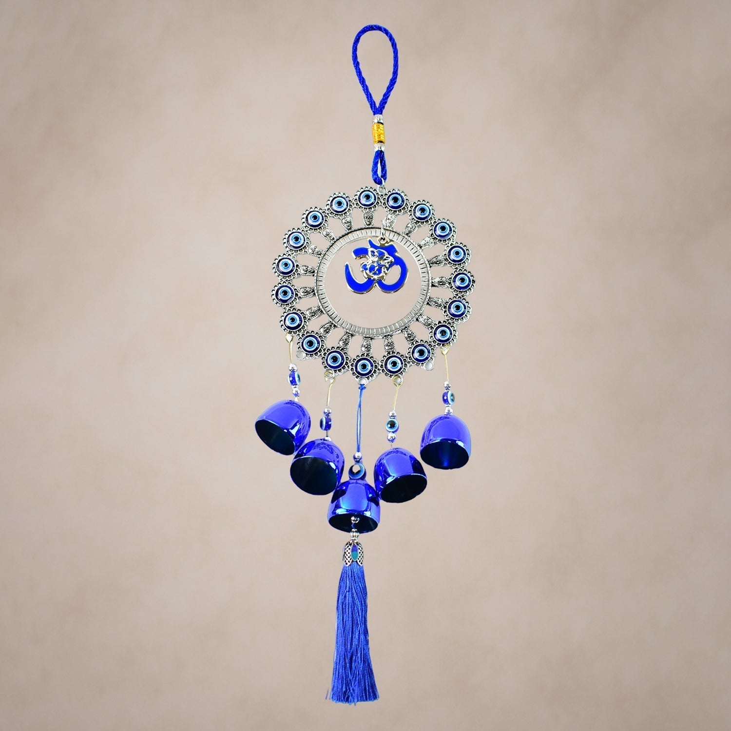 Decorative OM Evil Eye Wind Chime Wall Hanging (Mix Desin & 1 Pc) Your Brand