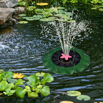 Decorative Solar-Powered Floating Water Fountain Pump Your Brand