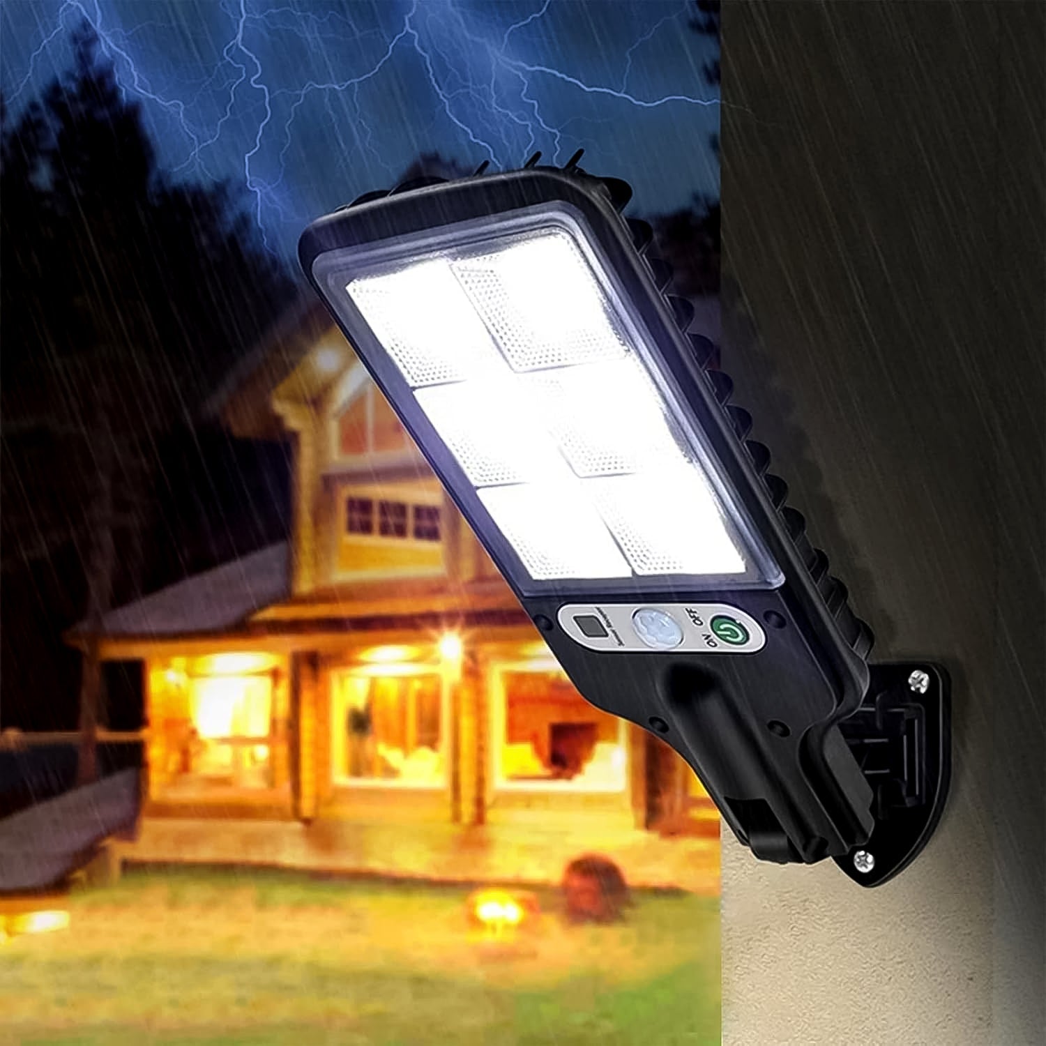 High-Power Solar LED Street Light with Motion Sensor & Remote Control Your Brand