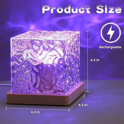 Ocean Wave Projector Lamp, 3D Water Wave LED Night Light, Water Ripple Night Lamp With Remote Your Brand