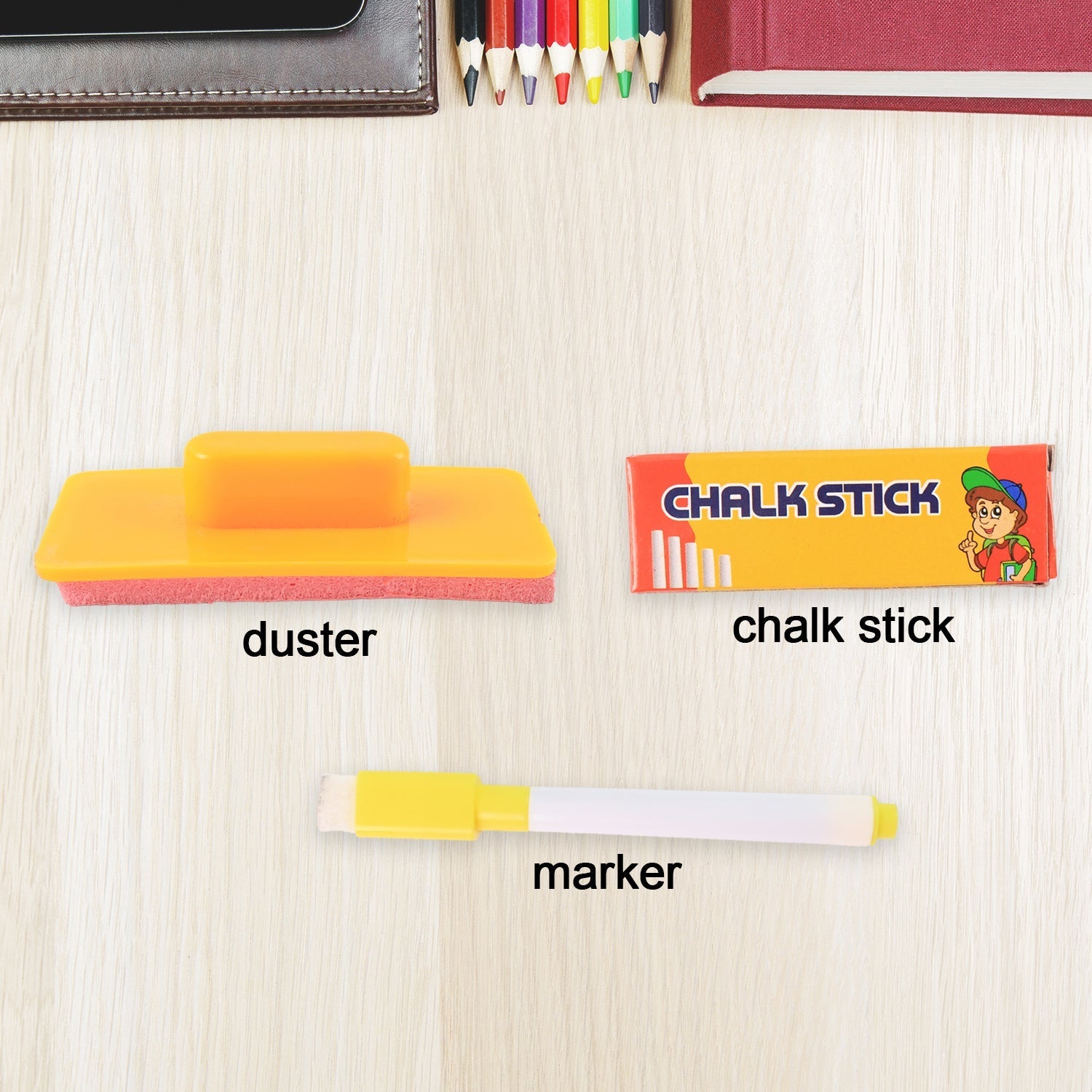 2-in-1 Double-Sided Write and Wipe Educational Drawing Board for Kids (1 Set) Your Brand