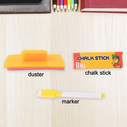 2-in-1 Double-Sided Write and Wipe Educational Drawing Board for Kids (1 Set) Your Brand