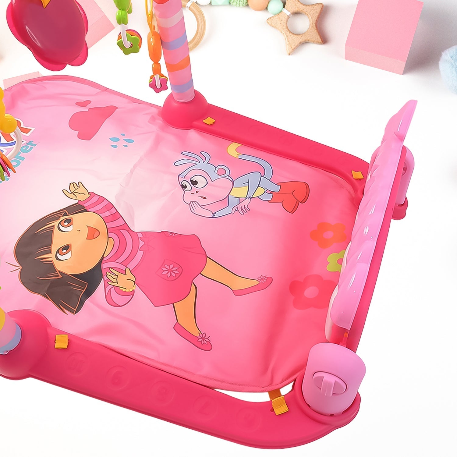 2in1 Baby Kick and Play Piano Gym Mat & Fitness Rack (1 Set) Your Brand