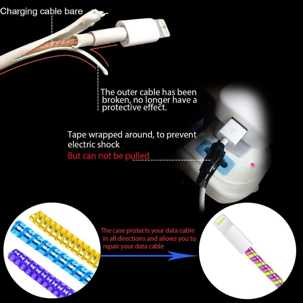 Metallic Cable Protector for Cords & Headphones (Spiral Wrap) Your Brand