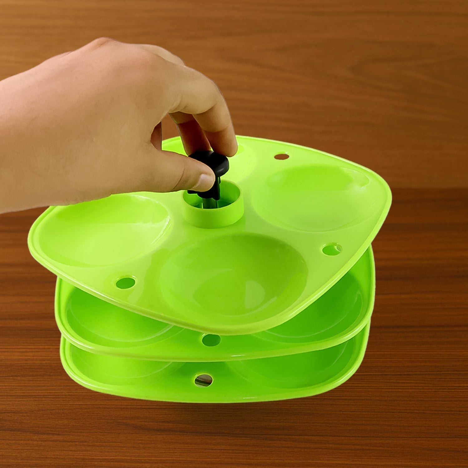 3 Layer Idli Stand for Holding and Serving Idlis (Household Kitchen Use) storenzo