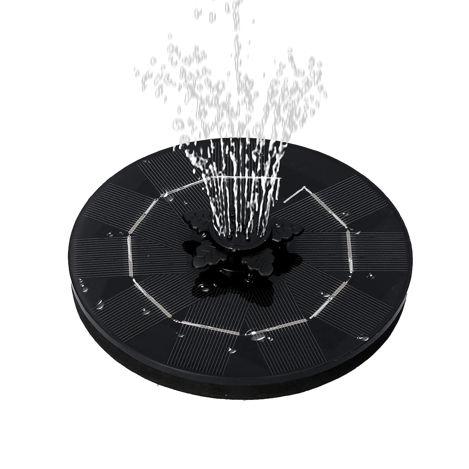 Fast Fountain by Pocket Hose - Solar-Powered - Instantly Adds a Water Feature Virtually Anywhere - 5 Spray Modes - No Installation or Batteries Required - Great for Bird Baths, Pools, Pond & More (1 Pc) Your Brand