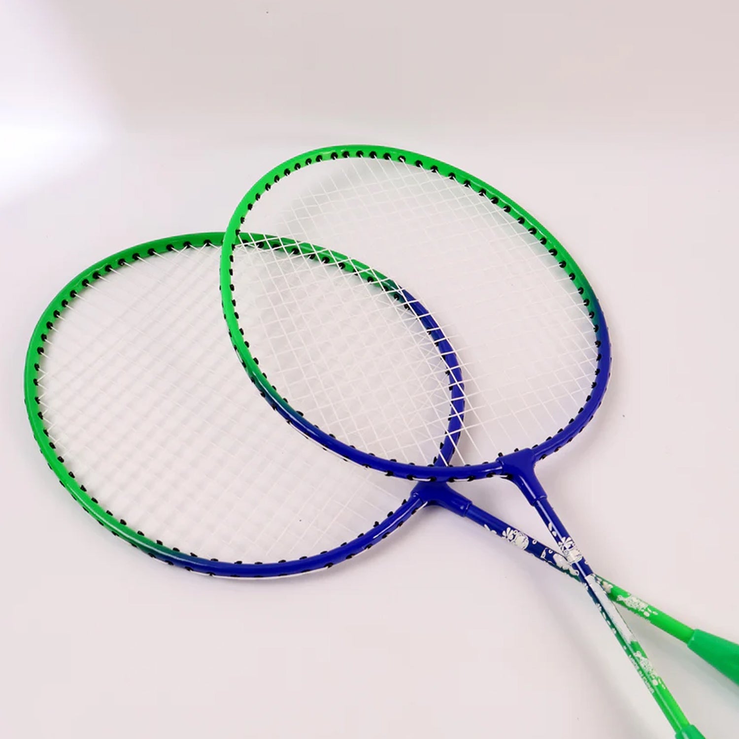 2 Pc Lightweight Kids Badminton Racket Set with Carry Bag Your Brand