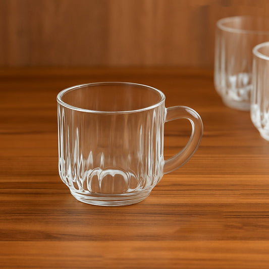 Unbreakable Transparent Plastic Tea Cups (Set of 6 Pc) Your Brand