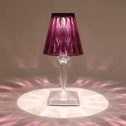 Romantic Crystal Table Lamp, Diamond Lamp, 16 Colors, 6 Brightness Level, Touch / Remote Control Switch, SUB Charging, Lampshade Night Light, Bedroom Bedside, Living Room Decoration Your Brand