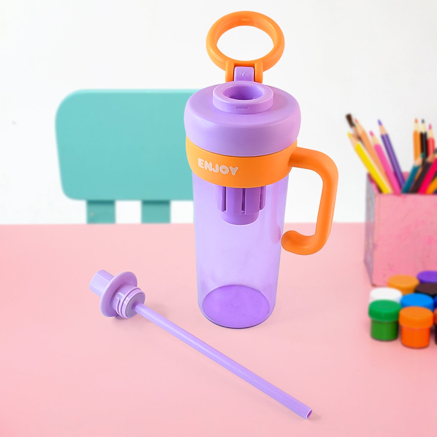 Premium Plastic Water Bottle Approx 600ML (1 Pc) Your Brand