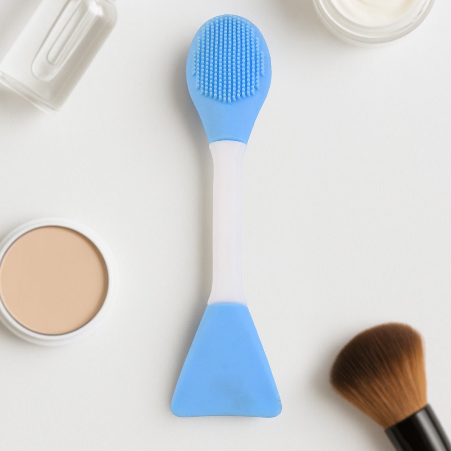2-in-1 Silicone Face Scrubber (1 Pc) Your Brand