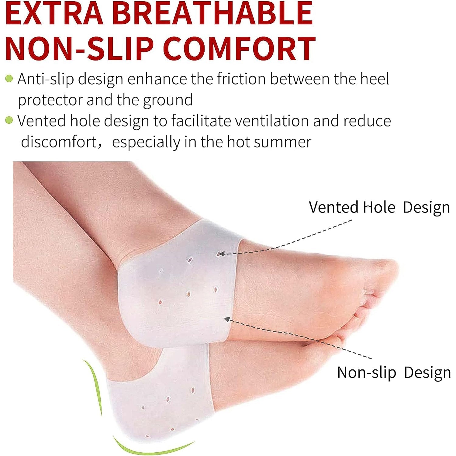 Kid Silicone Heel Protectors (1 Pair) Your Brand