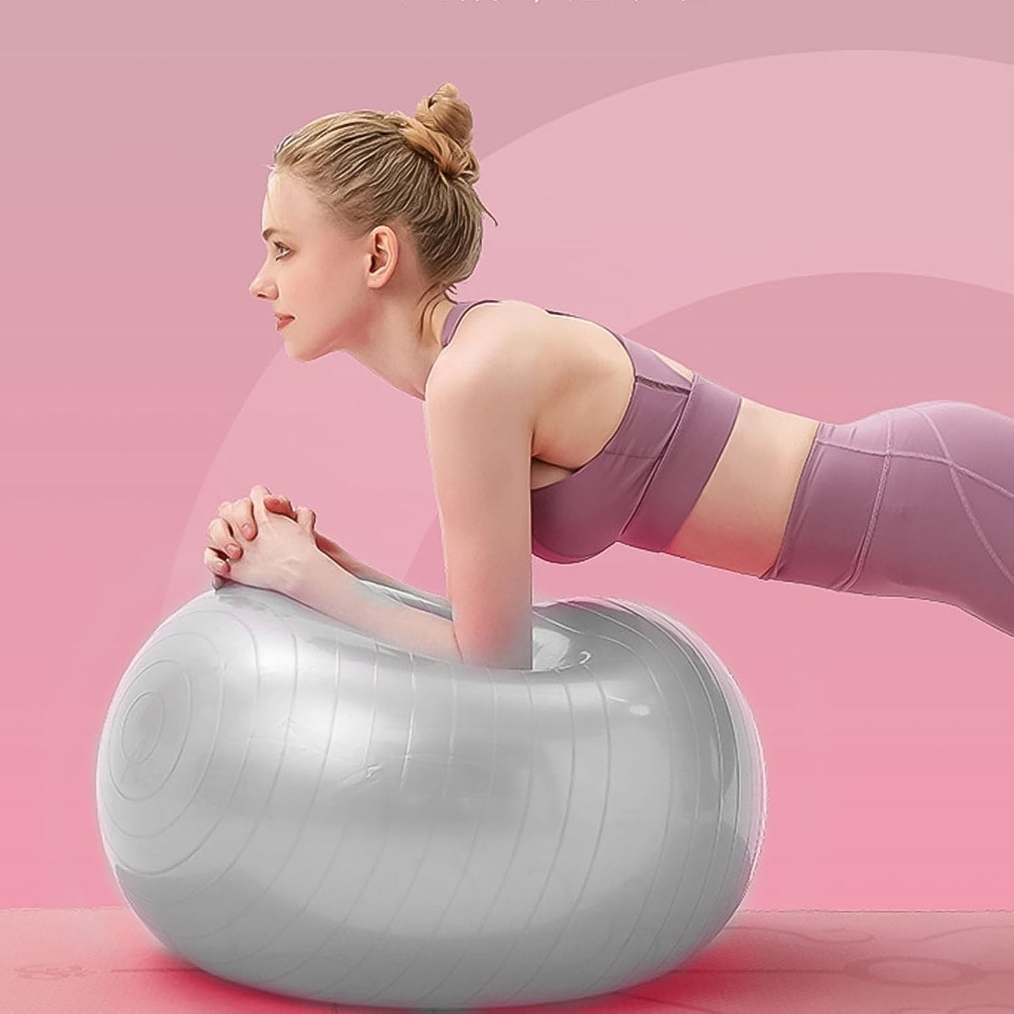 Heavy Duty Gym Ball Non-Slip Stability Ball with Foot Pump for Total Body Fitness Your Brand