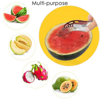 3in1 Stainless Steel Watermelon Cantaloupe Slicer Knife, Corer Fruit, Vegetable Tools Kitchen (1 Pc) Your Brand