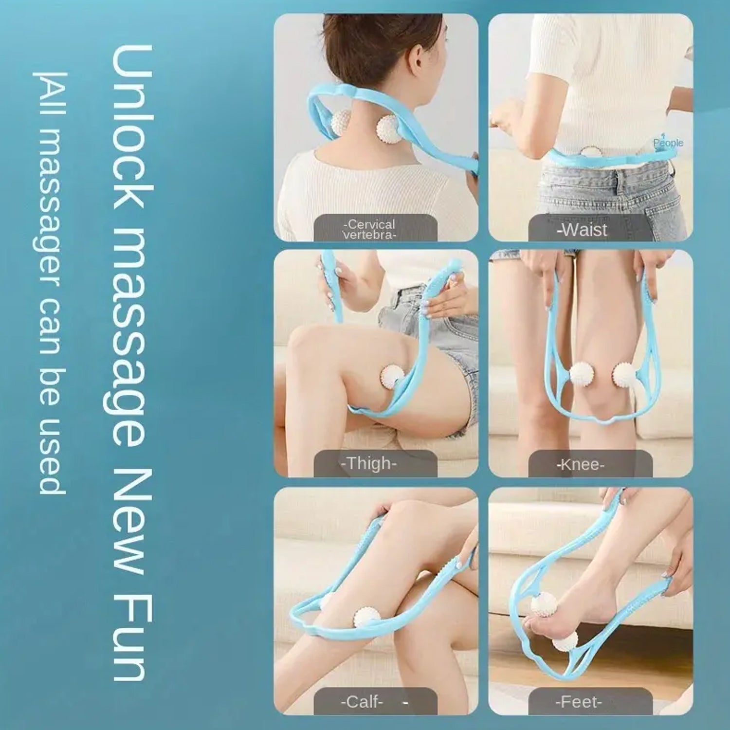 Portable Neck & Shoulder Massager for Back & Waist Relief Your Brand