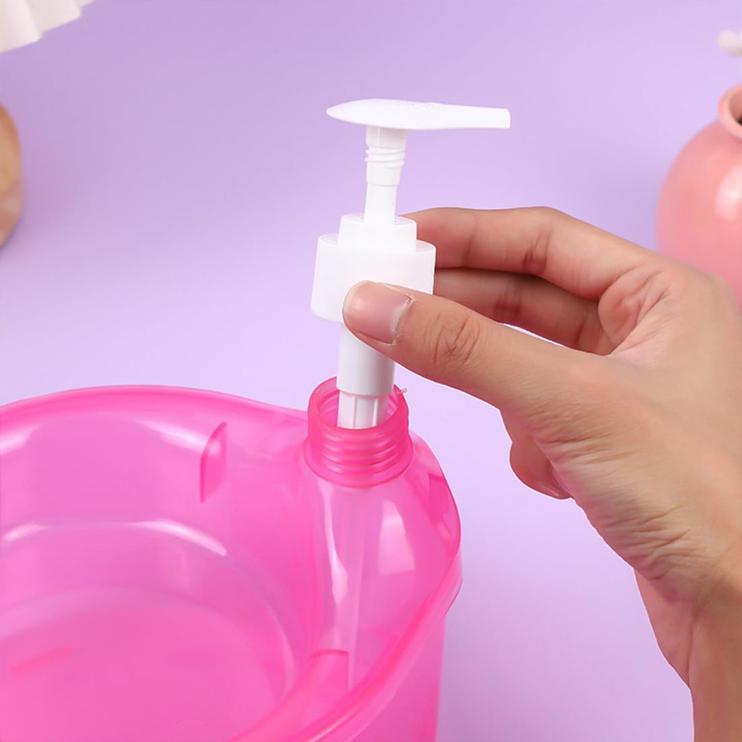 2-in-1 Double Layer Liquid Soap Dispenser with Pump & Sponge – Practical Kitchen & Hotel Sink Soap Pump Bottle (Rectangle) Your Brand