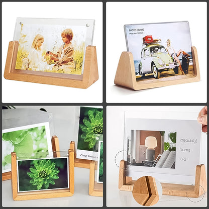  Wooden Picture Stand, Photo Frame Stand (1 Pc) Your Brand