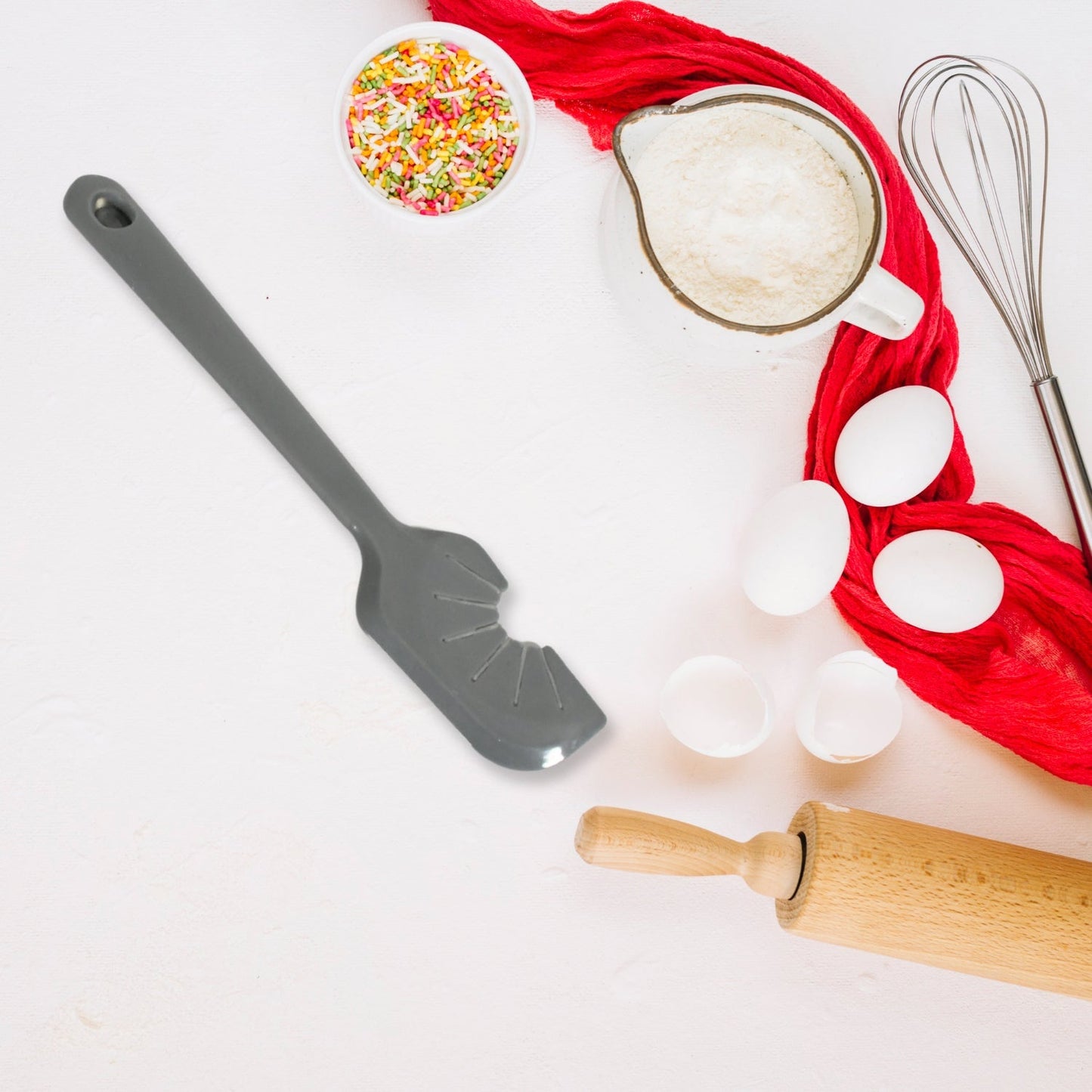 Silicon Whisk Cleaner Kitchen Tool / Whisk Scraper Tool (1Pc) Your Brand