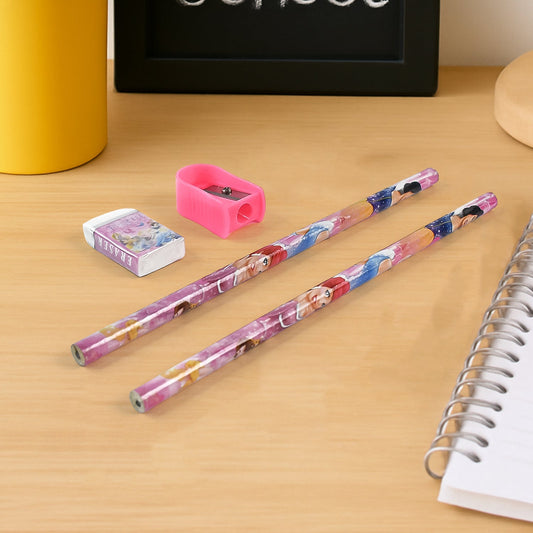 Fun & Functional! 5-in-1 Cartoon Pencil Set for School & Play (5 Pc) Your Brand