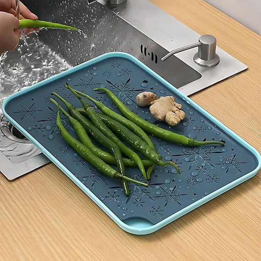 Multi-Purpose Snowflake Design Drain Tray for Kitchen Sink Your Brand