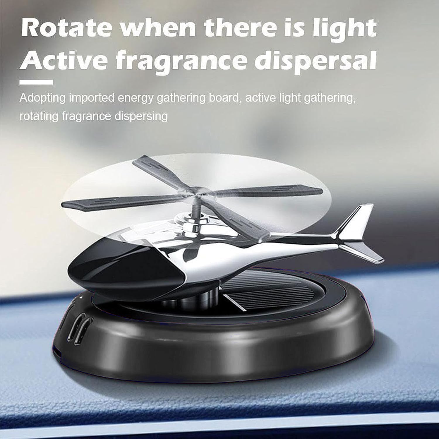Car Dashboard Perfume Diffuser with Rotating Blades (1 Set) Your Brand