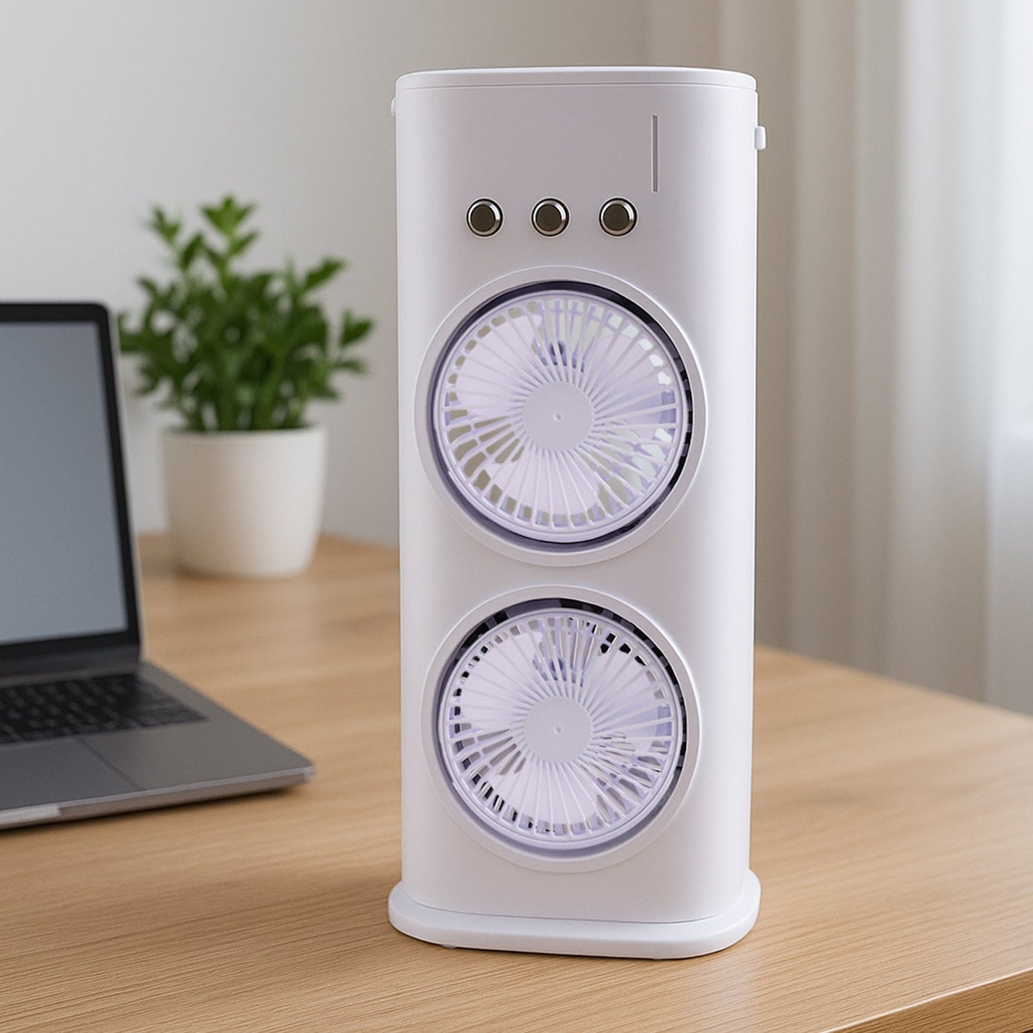 Portable Tower Mist Spray Cooling Fan, Air Cooling Fan (1 Pc) Your Brand