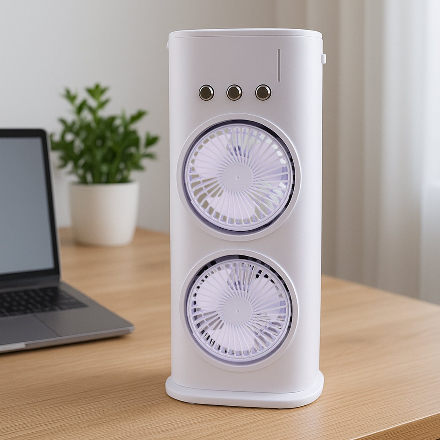 Portable Tower Mist Spray Cooling Fan, Air Cooling Fan (1 Pc) Your Brand