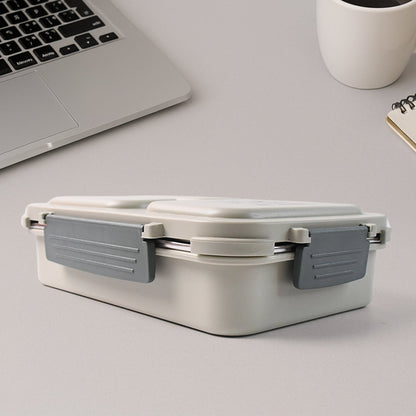 3-Compartment Stainless Steel Lunch Box (1 Pc) Your Brand