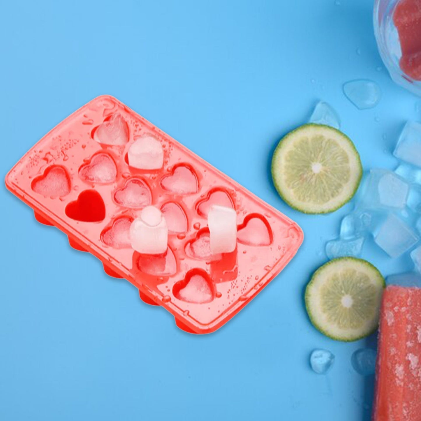Plastic Ice Cube Tray Set (4 Pc) Your Brand