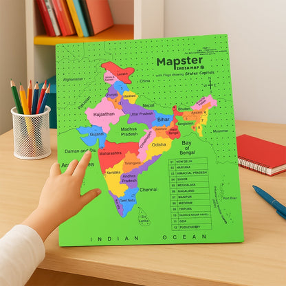 Aditi Mapster India Map EVA Foam Puzzle Set Your Brand