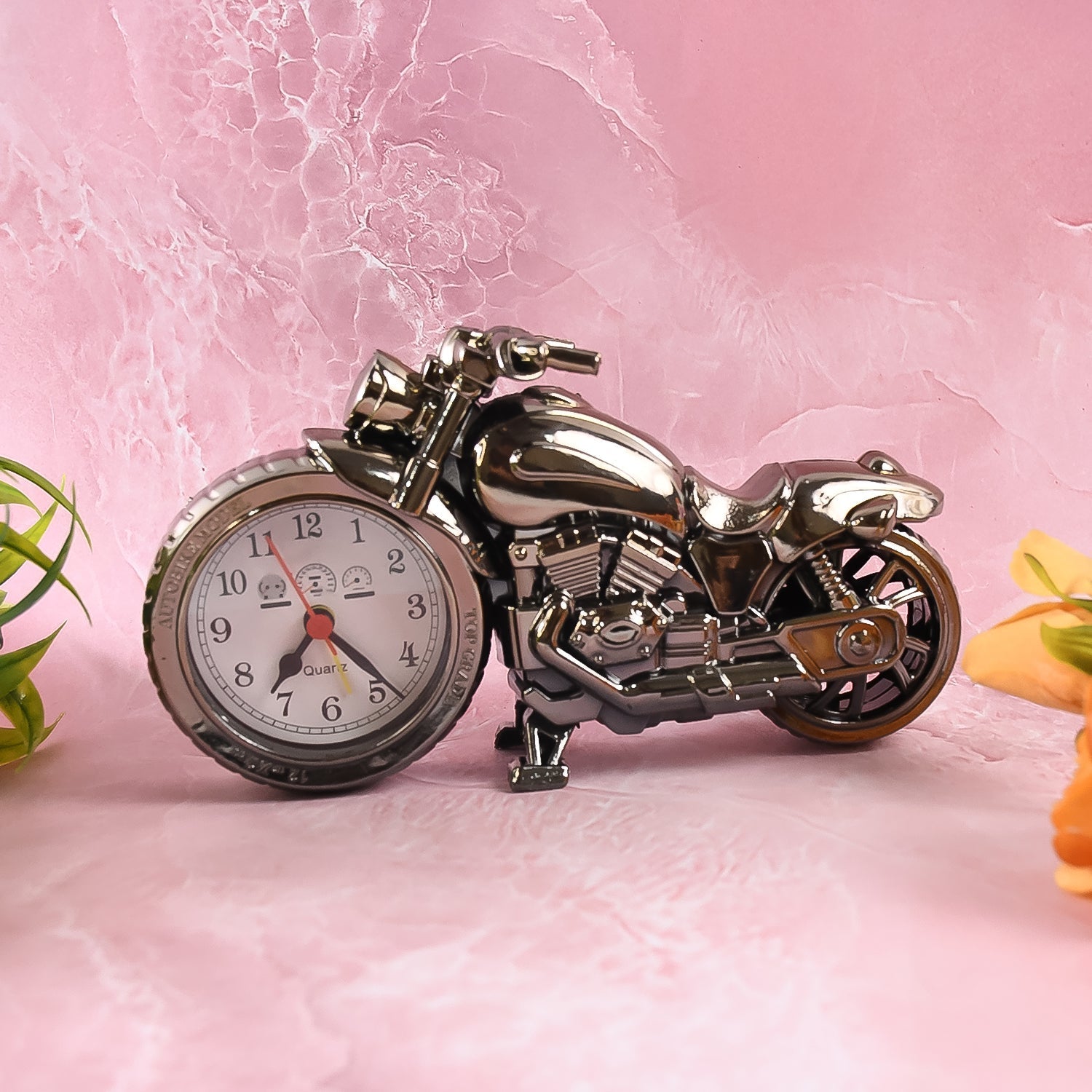 Motorcycle Alarm Clock, Motor Table Clock for Home Decor (1 Pc) Your Brand