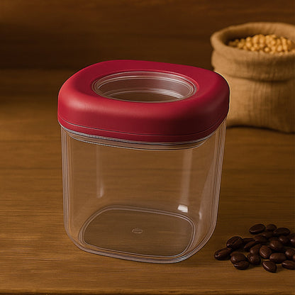 Supermom Transparent Twist Lock Kitchen Storage Container Set (Approx 800ML & 2Pc) Your Brand