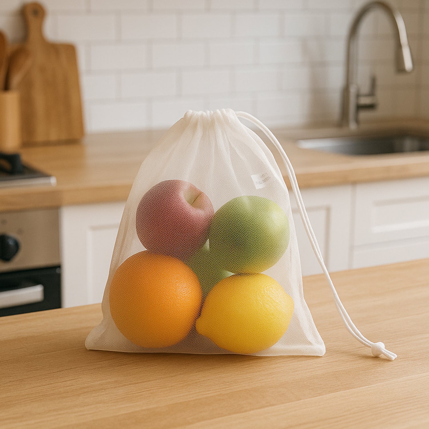 Reusable Mesh Produce Bags (2 Pc) Your Brand
