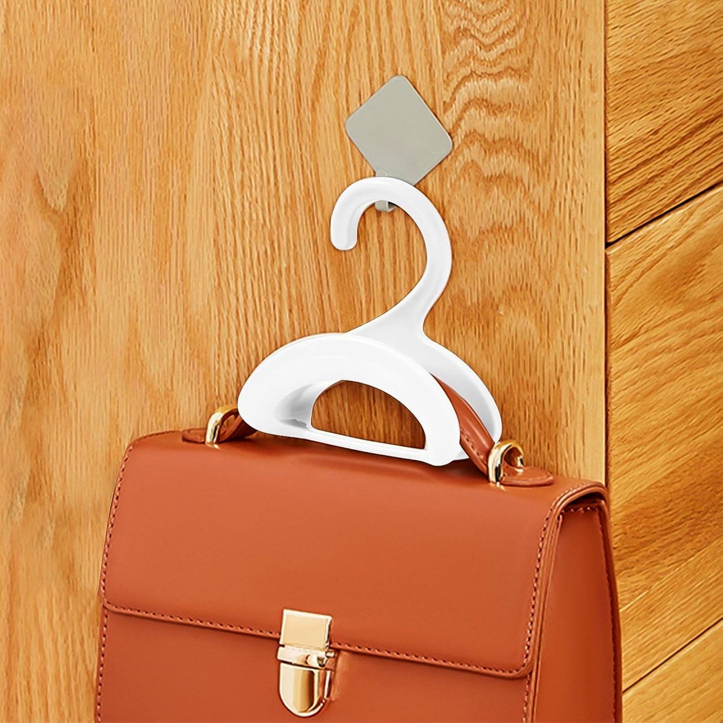 Compact Dual-Slot Multi-Purpose Plastic Hook Hanger (1 Pc) Your Brand